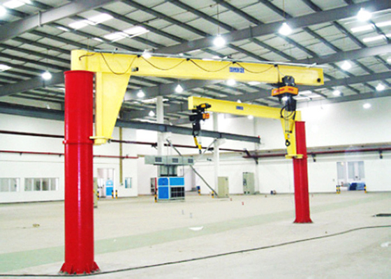 Columna resistente libre de la grúa de horca del oscilación de la situación montada para la elevación del taller