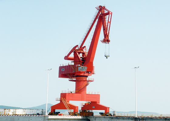 Grúa de pórtico al aire libre del puerto de la yarda de 25 toneladas, grúa de pórtico voladiza eléctrica